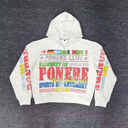 world wide zip-up